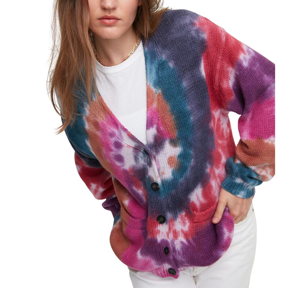 Nsf Vibrant Jewel Tone Dye Rogers Cardigan Size XS